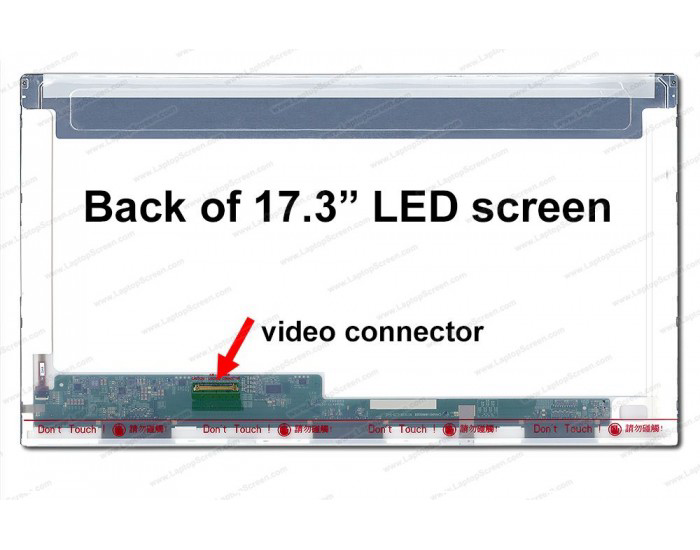 LAPTOP SCREEN 17.3 inch LED NORMAL (40 PIN)